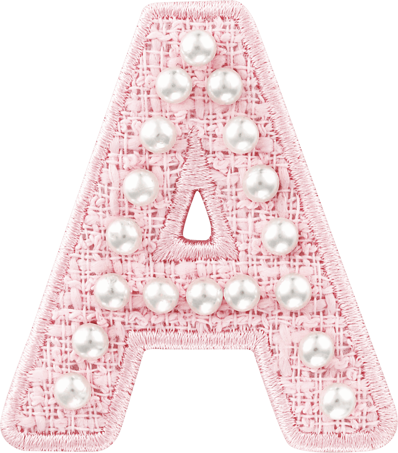 Pink Pearl Letter Patch