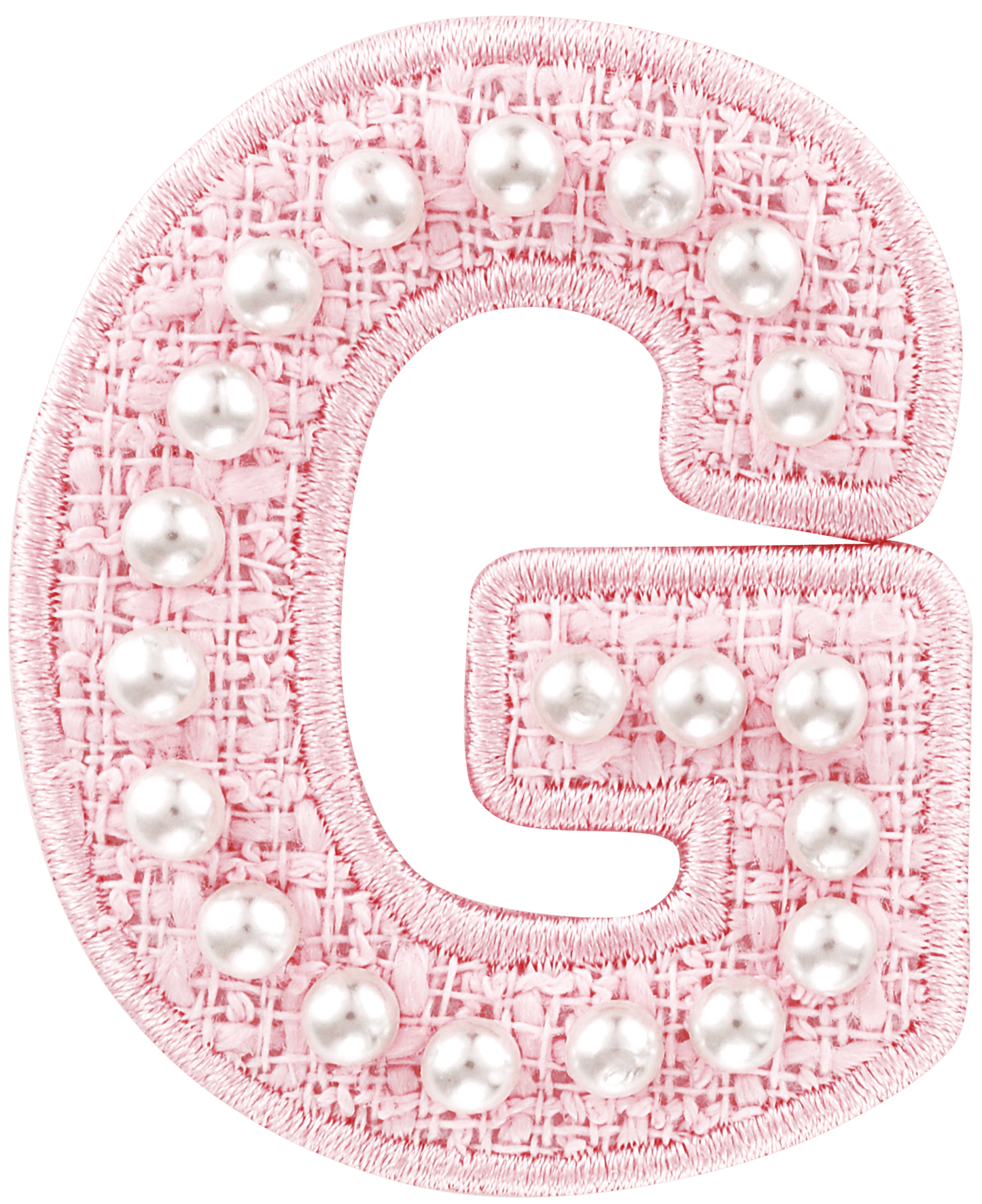 Pink Pearl Letter Patch