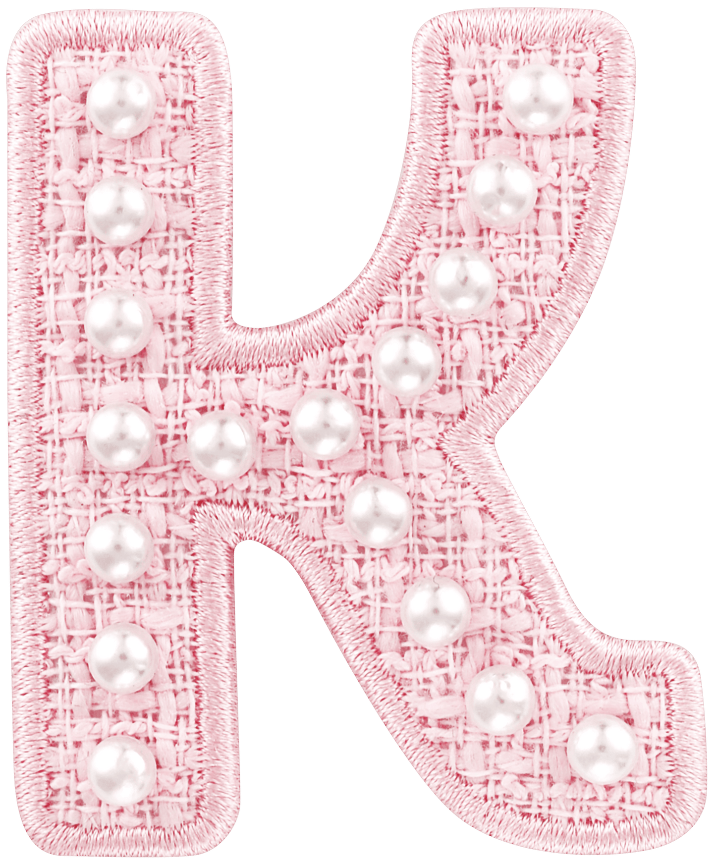 Pink Pearl Letter Patch