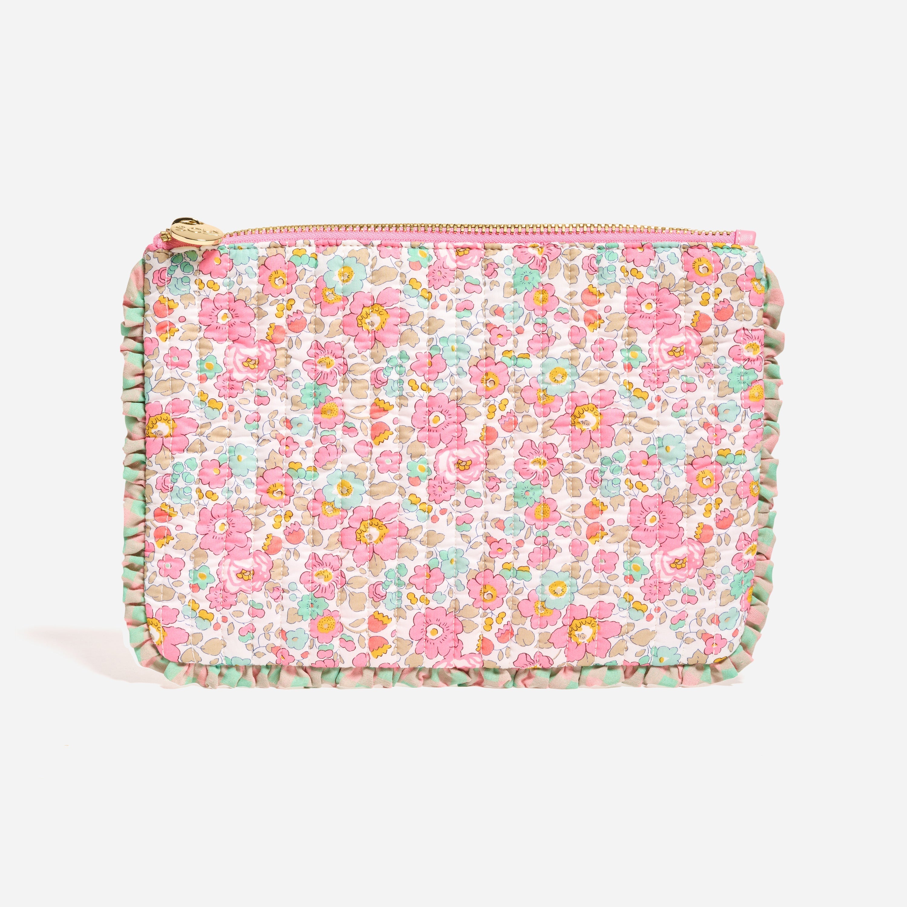 Flat Pouch Set Made with Liberty Fabric