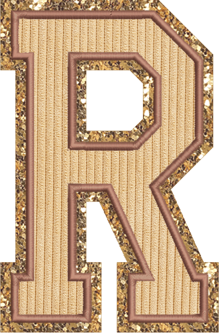 Jumbo Apple Pie Varsity Letter Patch