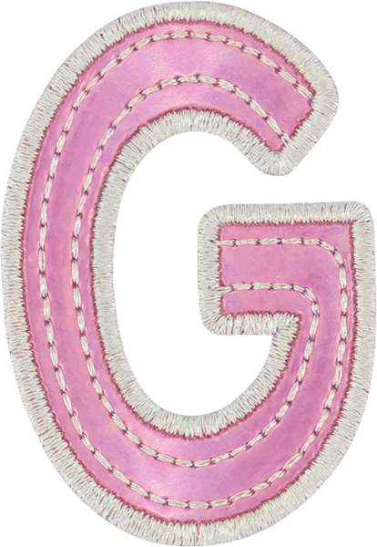 Pink Iridescent Letter Patch