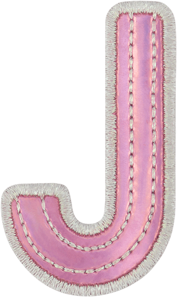 Pink Iridescent Letter Patch