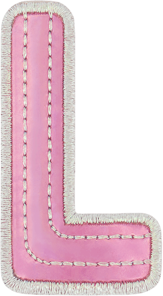 Pink Iridescent Letter Patch