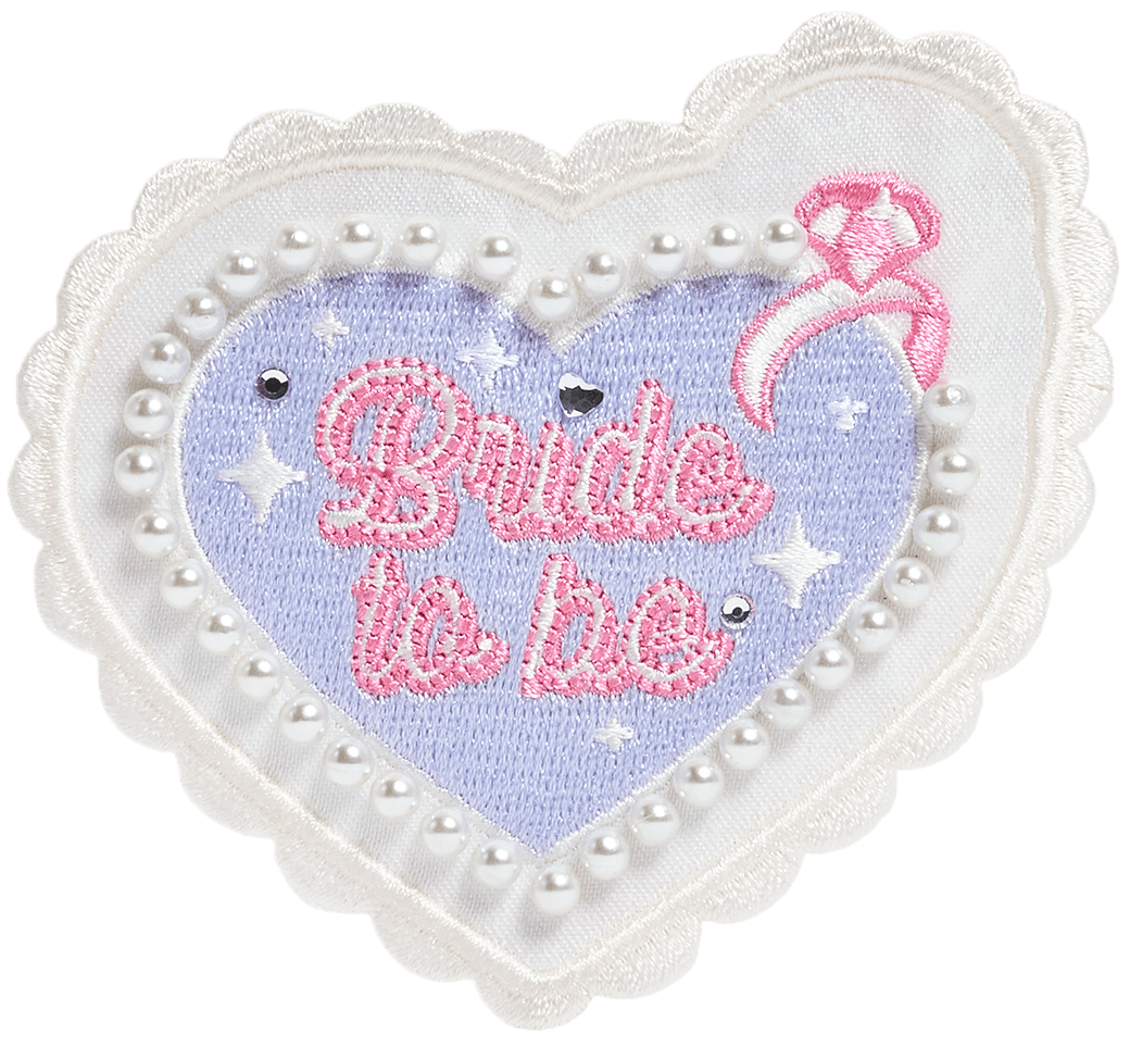 Bride to Be Heart Patch