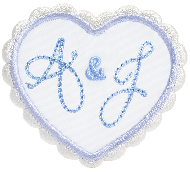 Bridal Customizable Heart Patch