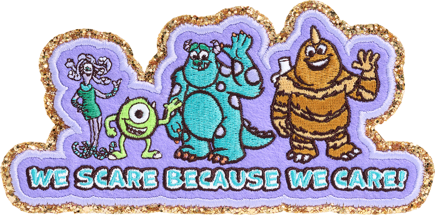 Pixar We Scare Because We Care Patch