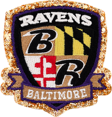 Baltimore Ravens Metallic Freeform Logo Auto Emblem Baltimore Ravens Metallic Freeform Logo Auto Emblem