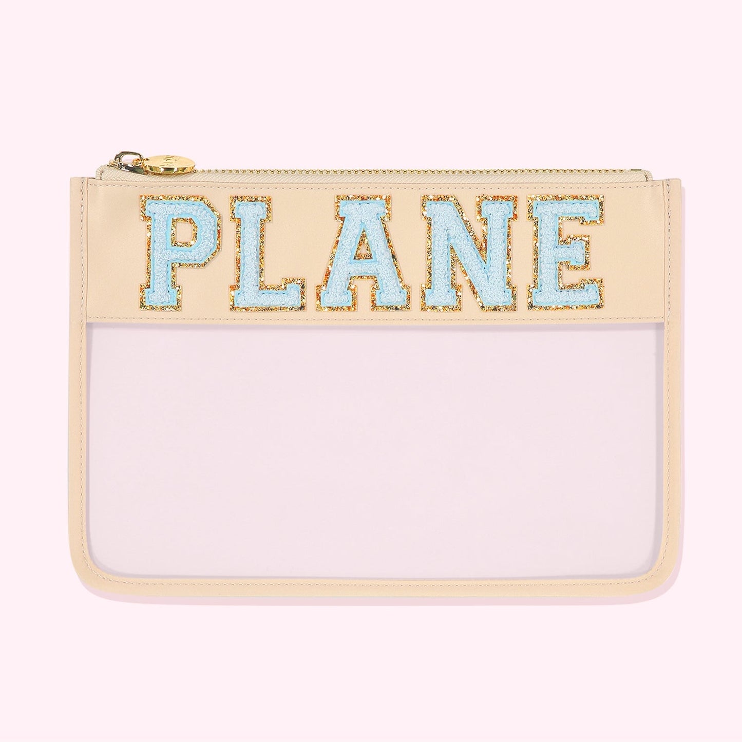 "Plane" Clear Flat Pouch