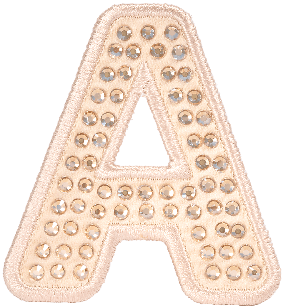 Sand Sparkle Letter Patch