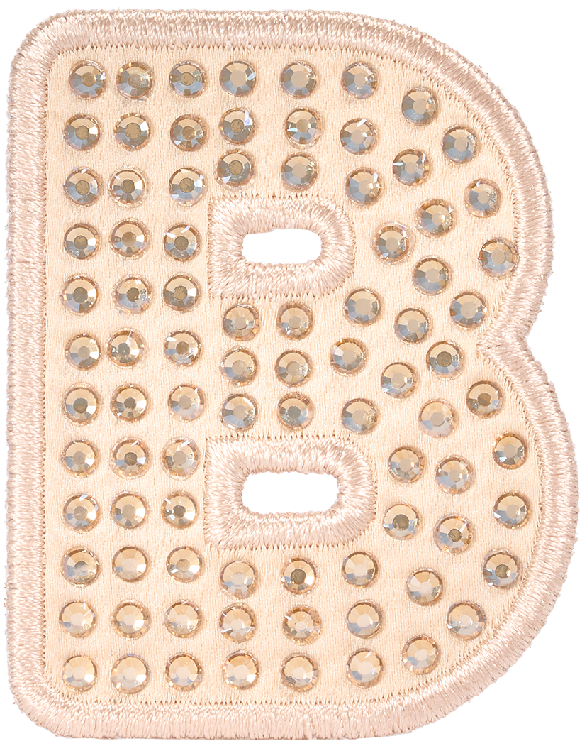 Sand Sparkle Letter Patch