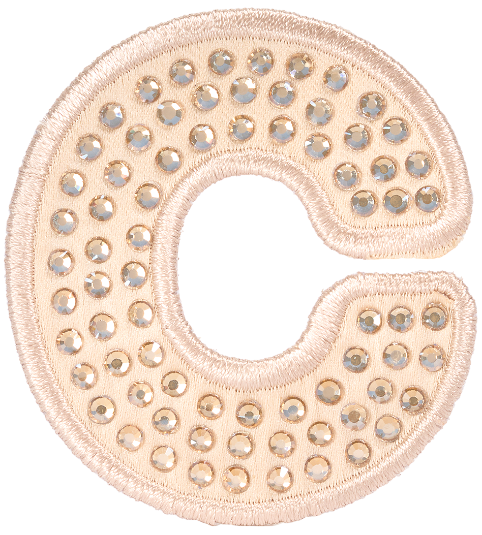 Sand Sparkle Letter Patch