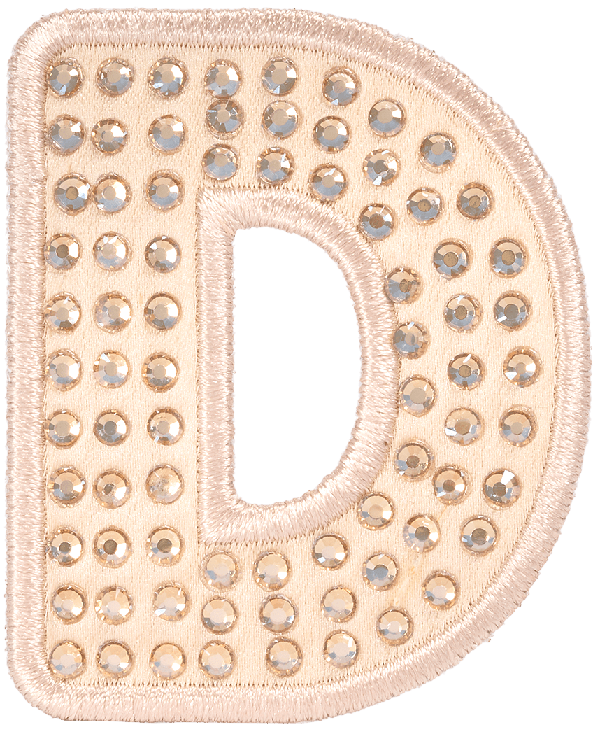 Sand Sparkle Letter Patch
