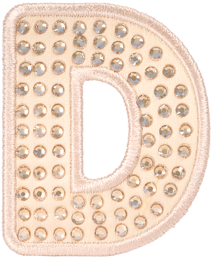 Sand Sparkle Letter Patch