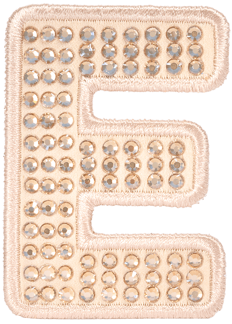 Sand Sparkle Letter Patch