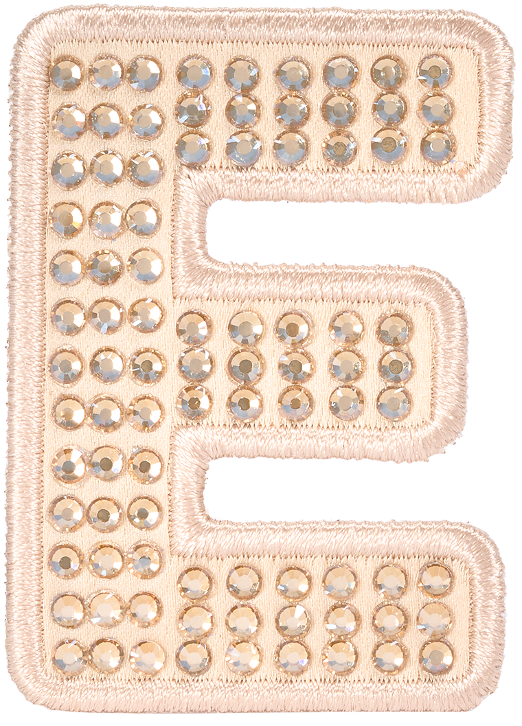 Sand Sparkle Letter Patch