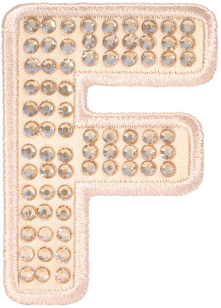 Sand Sparkle Letter Patch