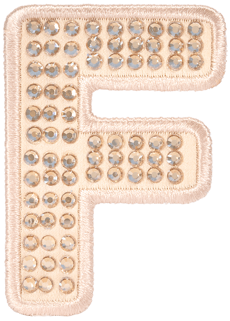 Sand Sparkle Letter Patch