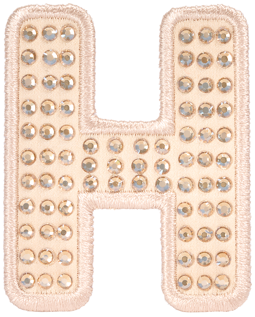 Sand Sparkle Letter Patch