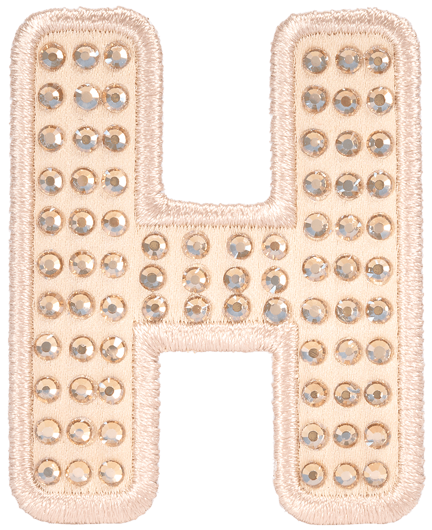 Sand Sparkle Letter Patch