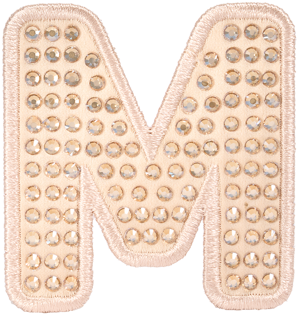Sand Sparkle Letter Patch