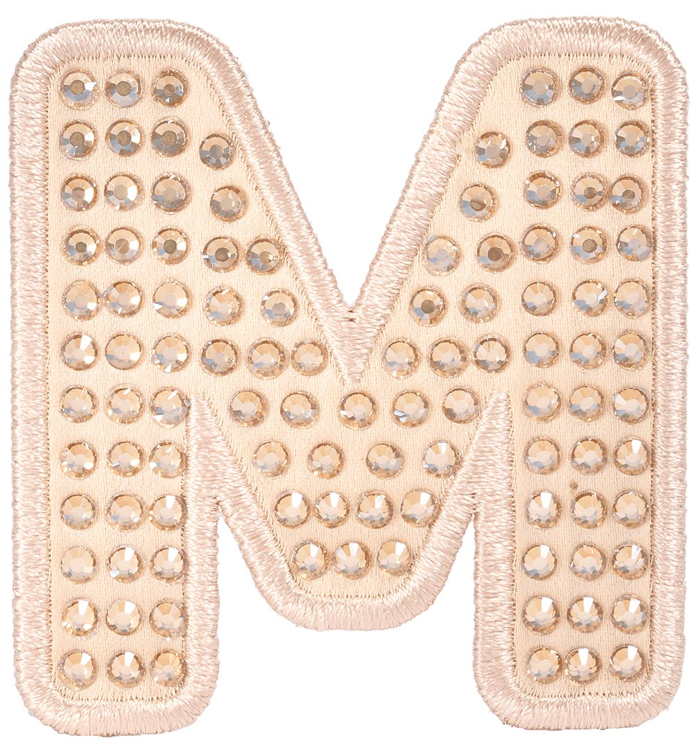 Sand Sparkle Letter Patch