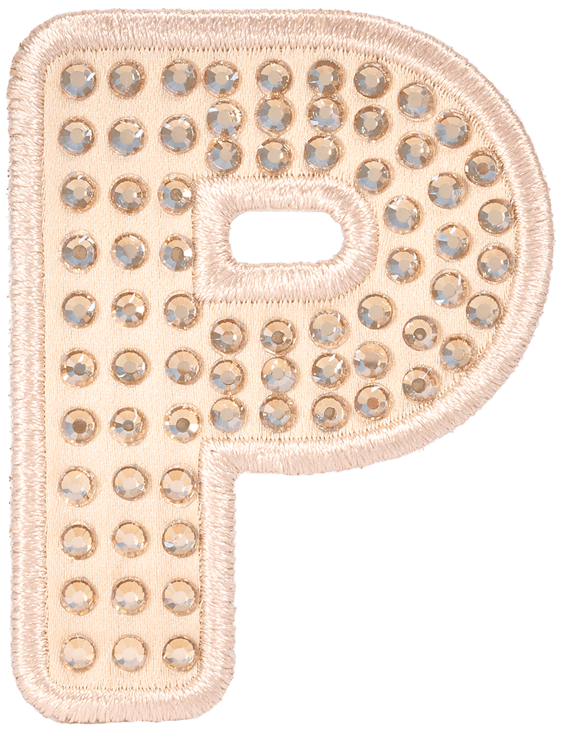 Sand Sparkle Letter Patch