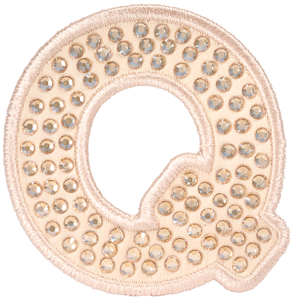 Sand Sparkle Letter Patch