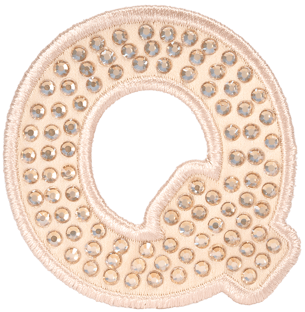 Sand Sparkle Letter Patch