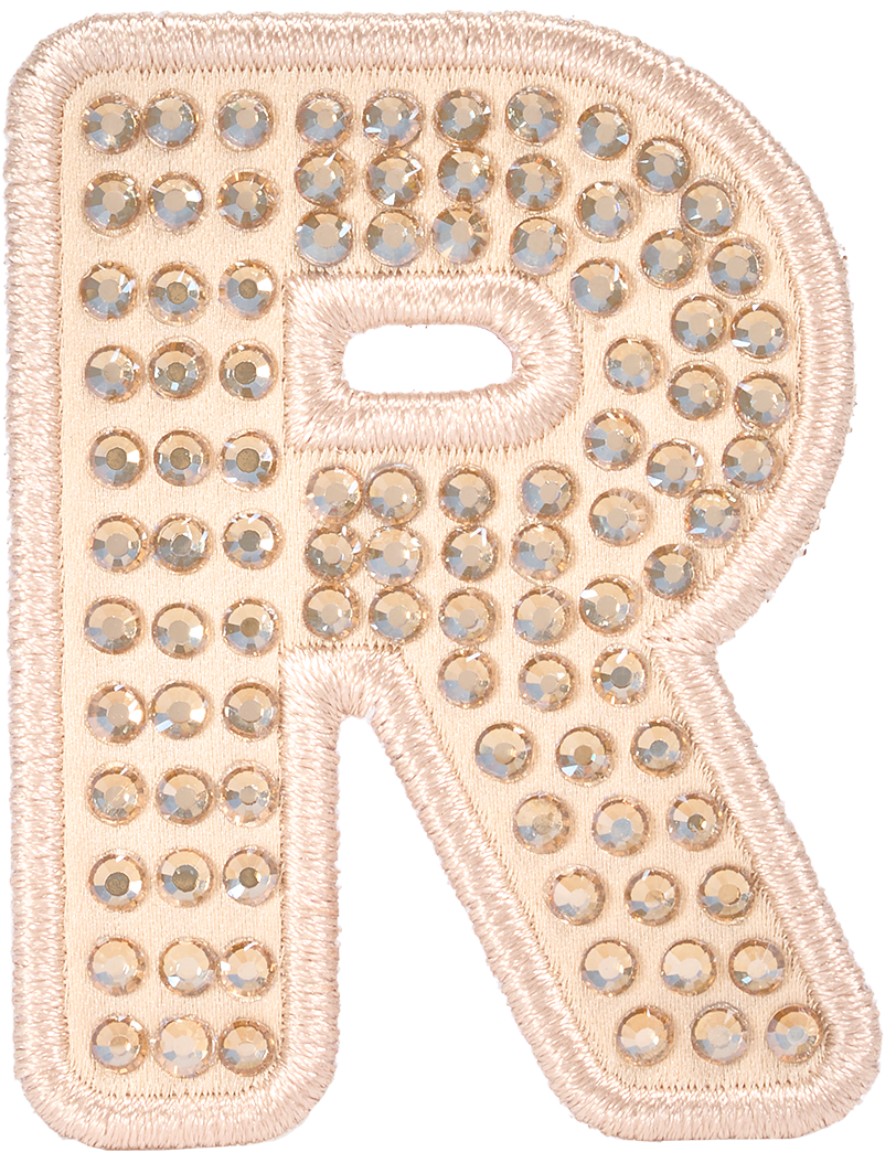 Sand Sparkle Letter Patch