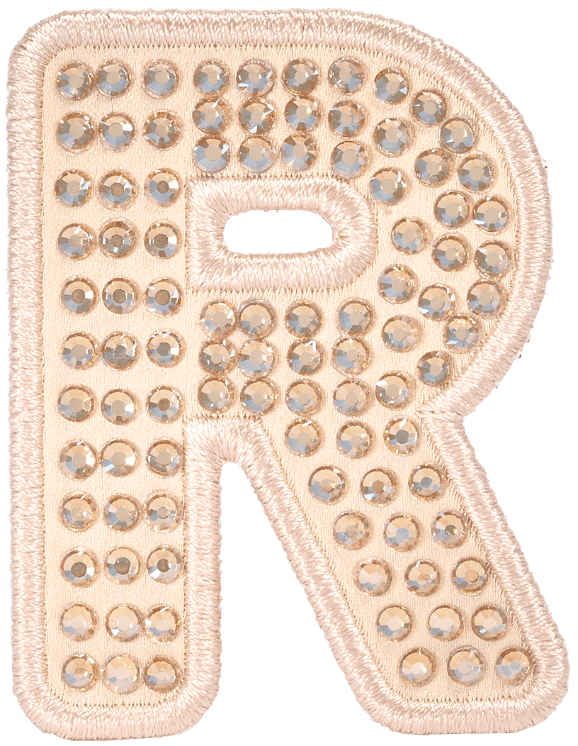 Sand Sparkle Letter Patch