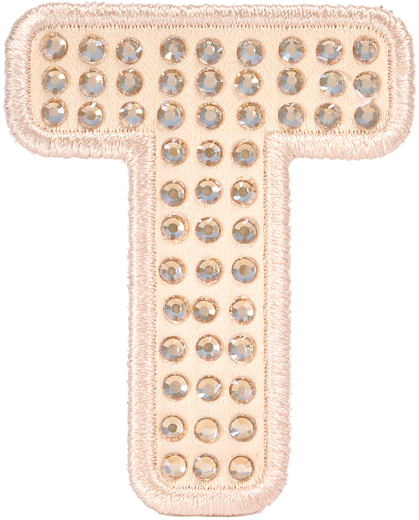 Sand Sparkle Letter Patch