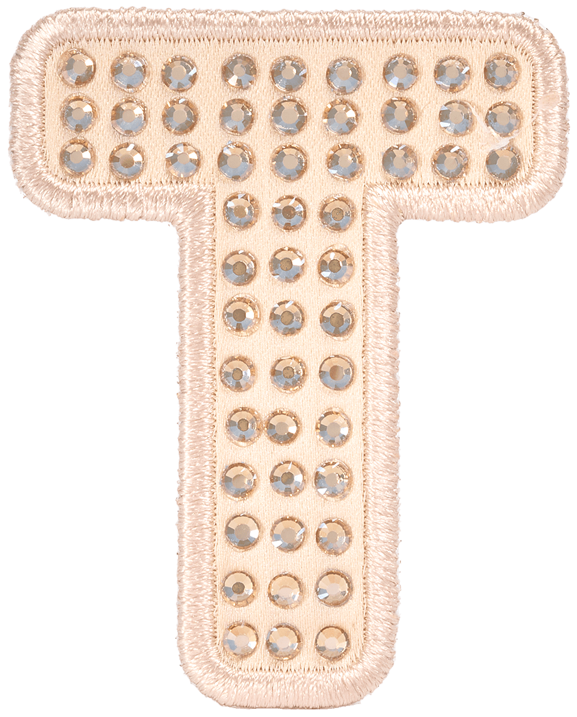 Sand Sparkle Letter Patch