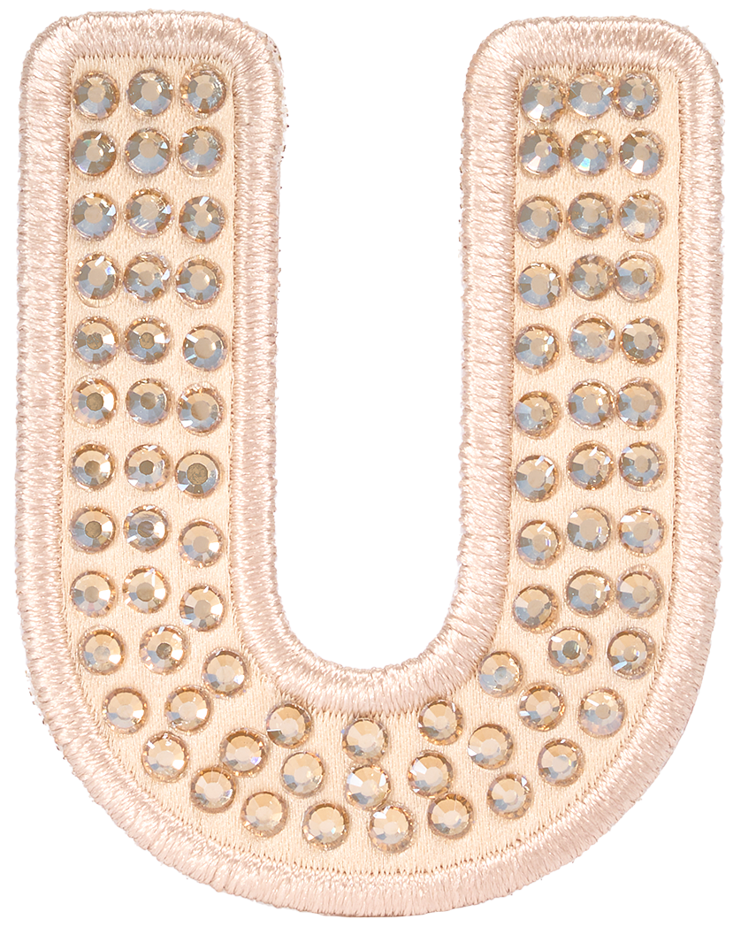 Sand Sparkle Letter Patch