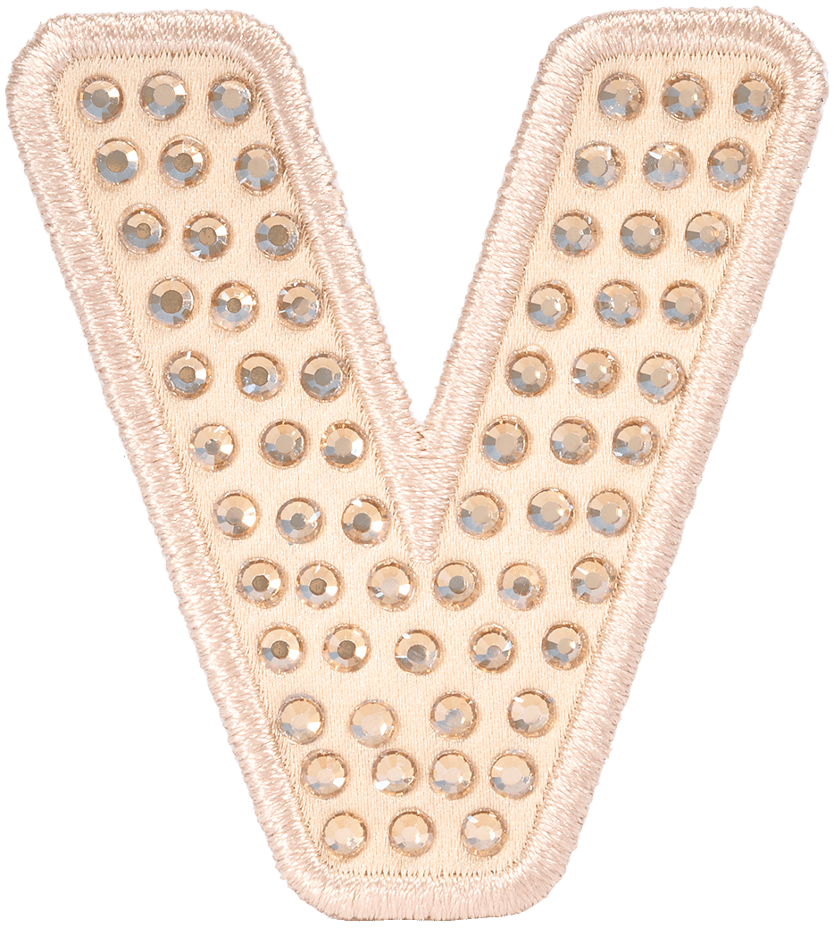Sand Sparkle Letter Patch