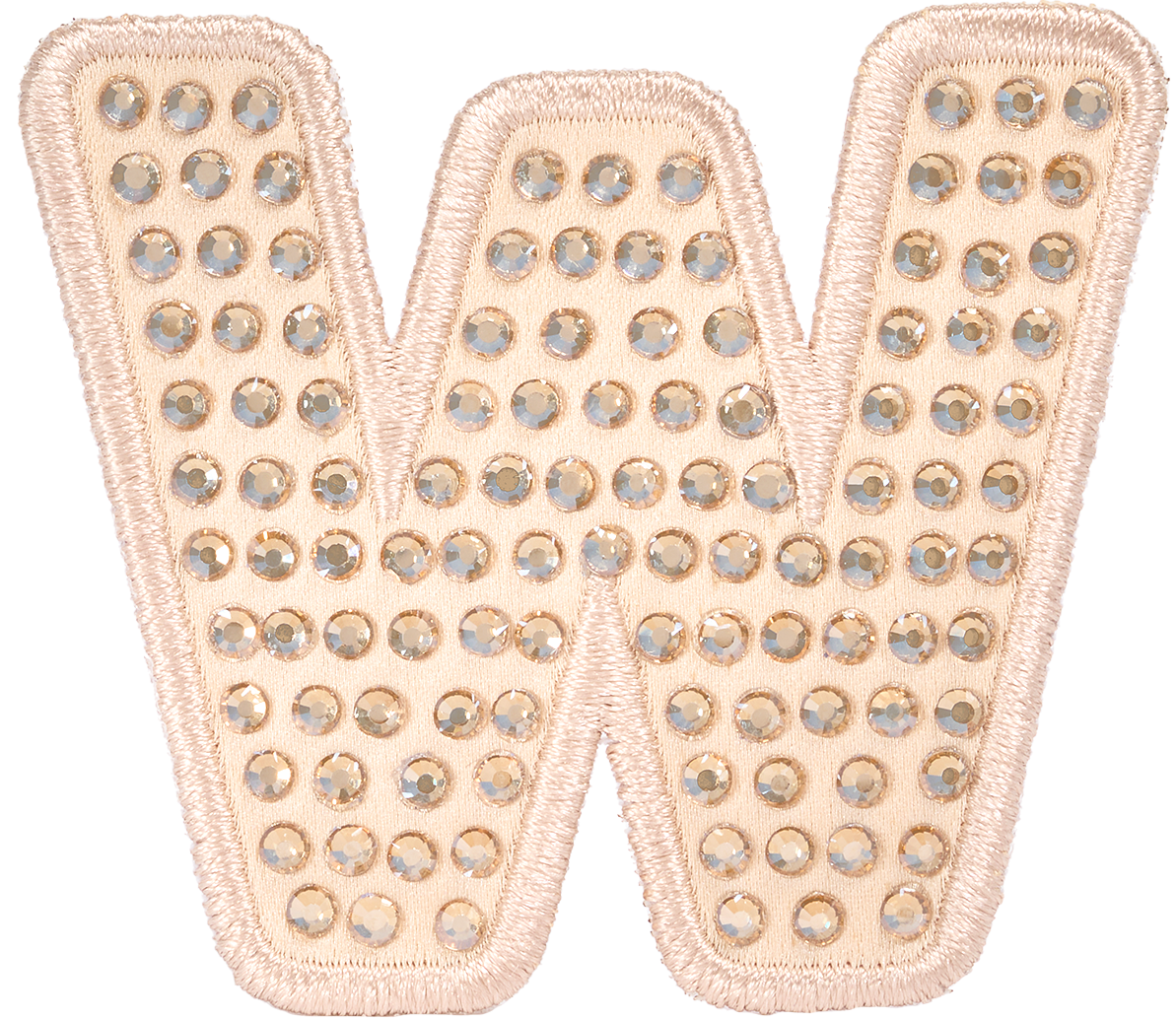 Sand Sparkle Letter Patch
