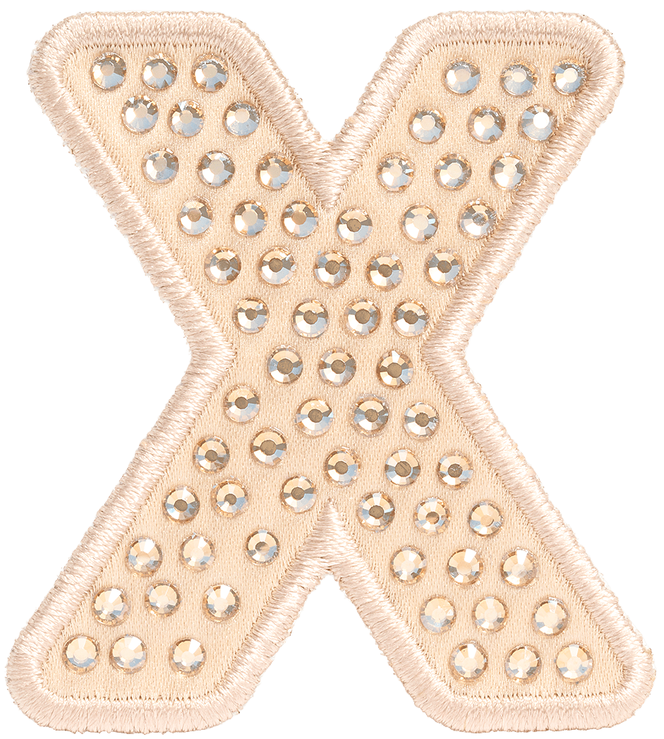 Sand Sparkle Letter Patch