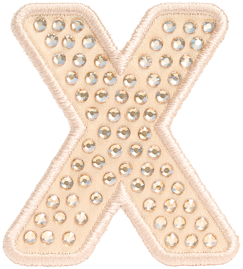 Sand Sparkle Letter Patch