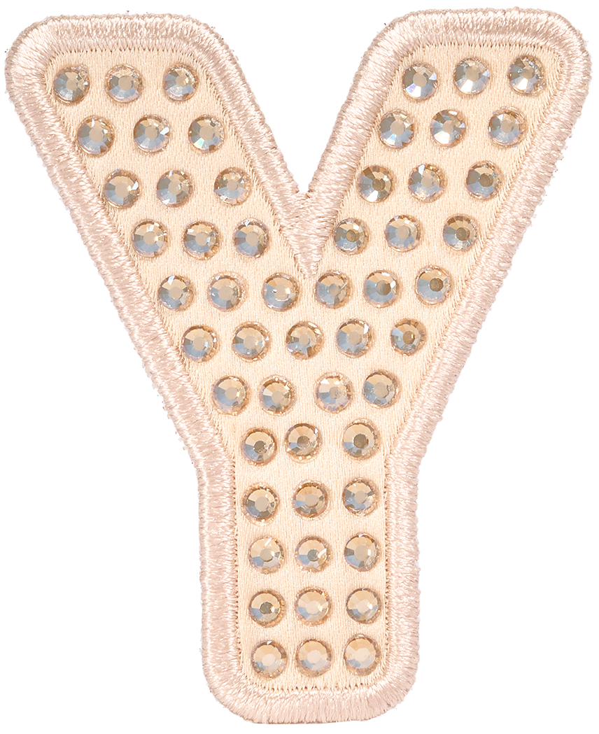 Sand Sparkle Letter Patch