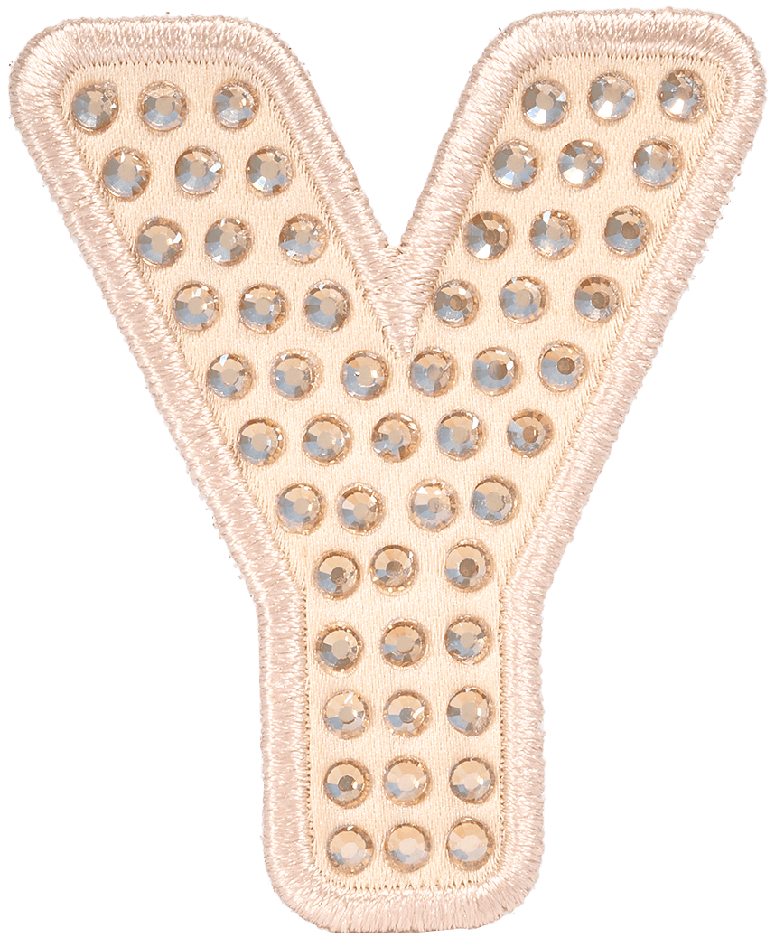 Sand Sparkle Letter Patch