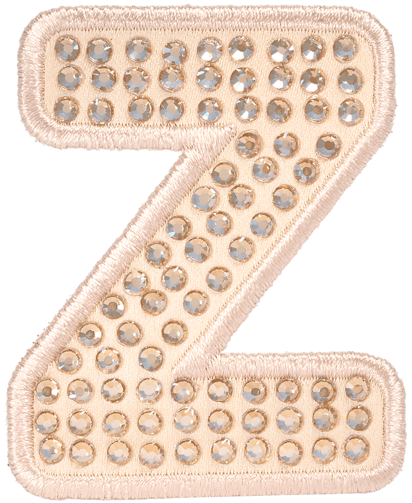 Sand Sparkle Letter Patch