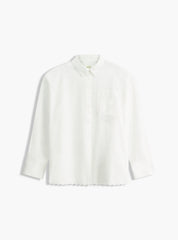 Scalloped Oversized Shirt