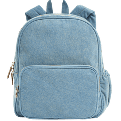 ★ ★ Women's Logo Denim Mini Flap Backpack 4F321 Mini Denim Backpack | GUESS Factory