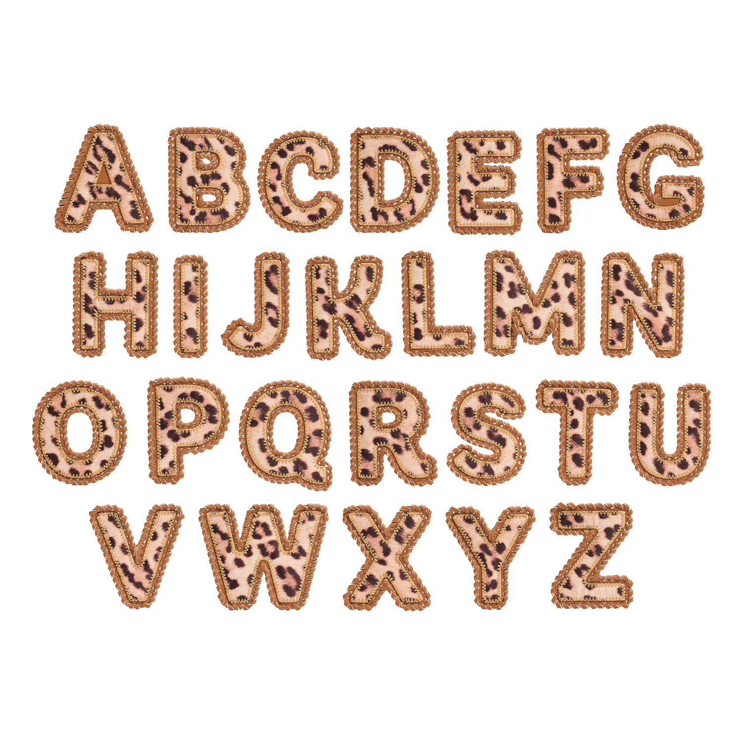 Leopard Letter Patch