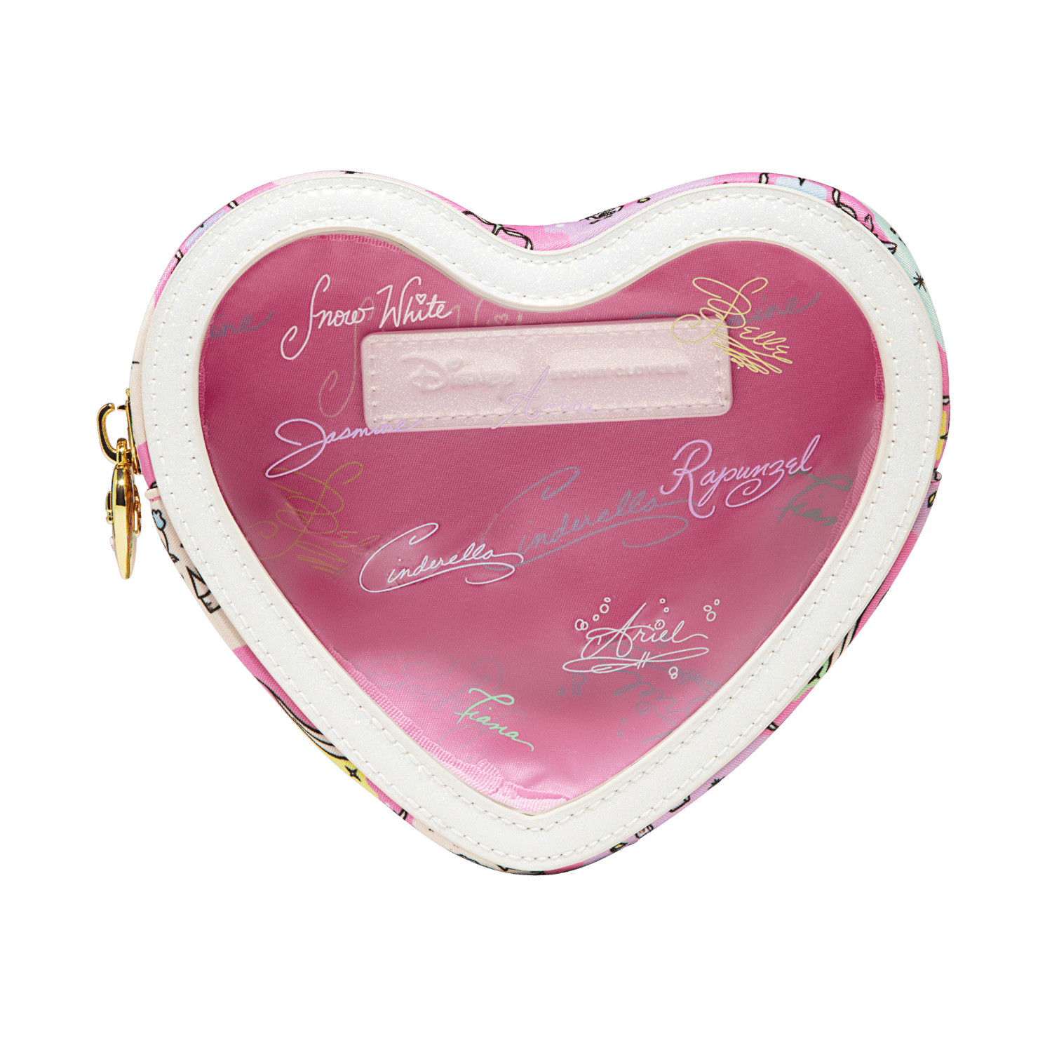 Disney Princess Clear Front Heart Pouch