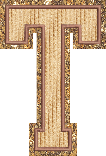 Jumbo Apple Pie Varsity Letter Patch