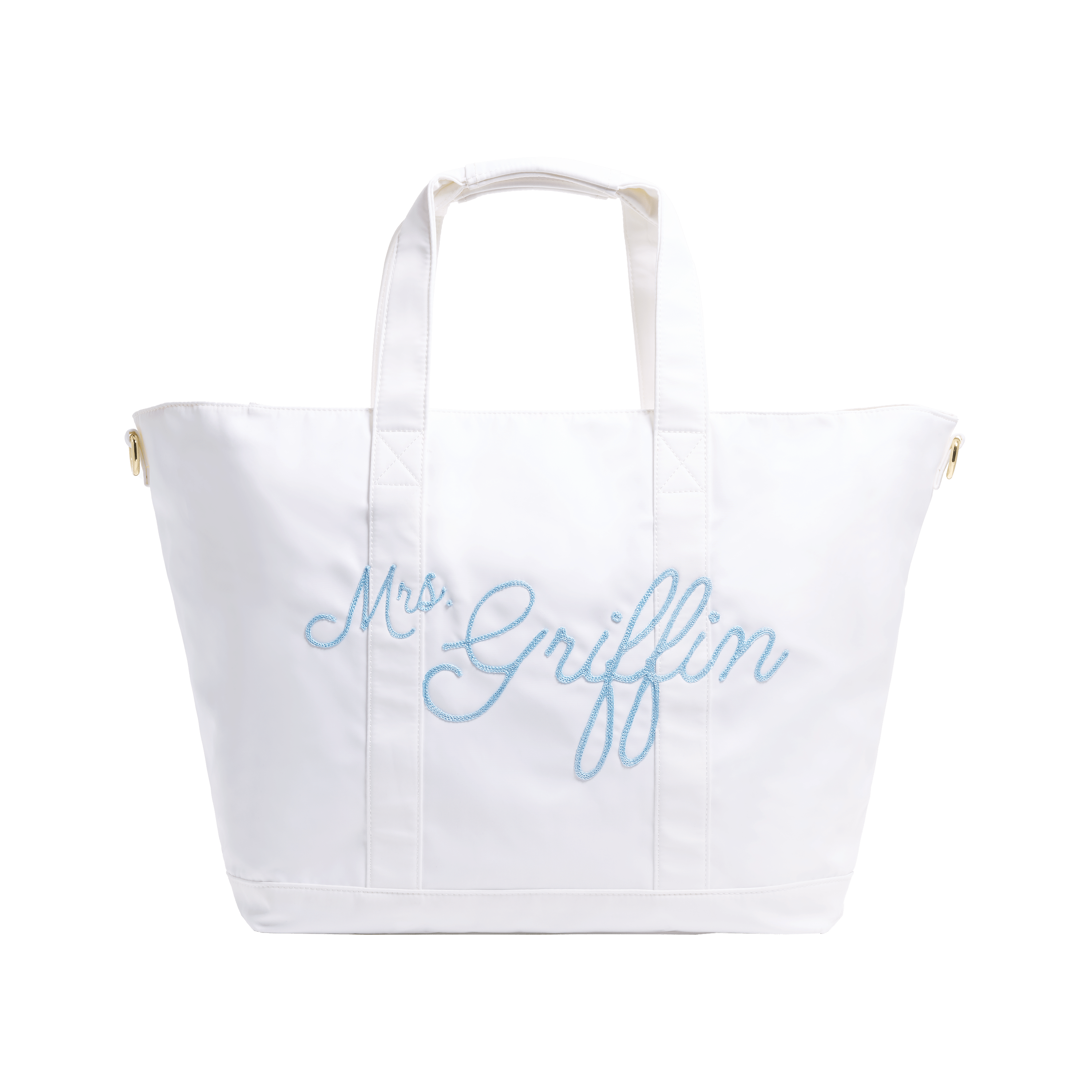Hand Embroidered Custom Name Classic Tote
