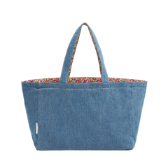 m. own.TRAUM◇wash帆布+LIBERTYフランダースリネンtote Tote-everything-Reversible-MED