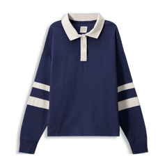 トップス STONE  19SS Cotton Jersey Polo-XL Geometric Textured Zip Polo - Taupe | Fashion Nova