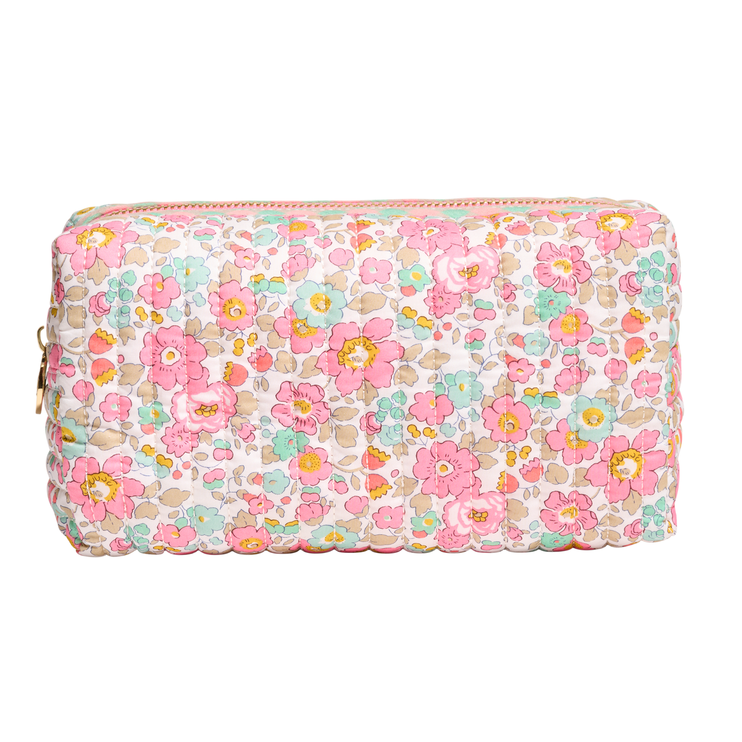 Small Quilted Pouch Made with Liberty Fabric